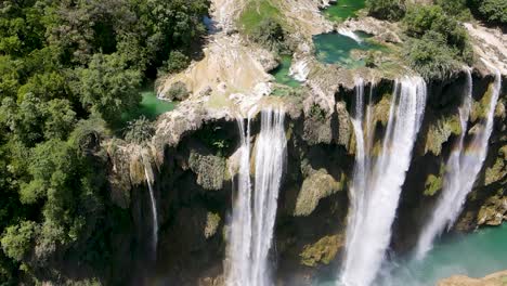 tamul waterfal from drone