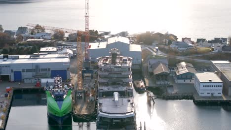 "rev ocean" filmed with a drone from the stern of the ship