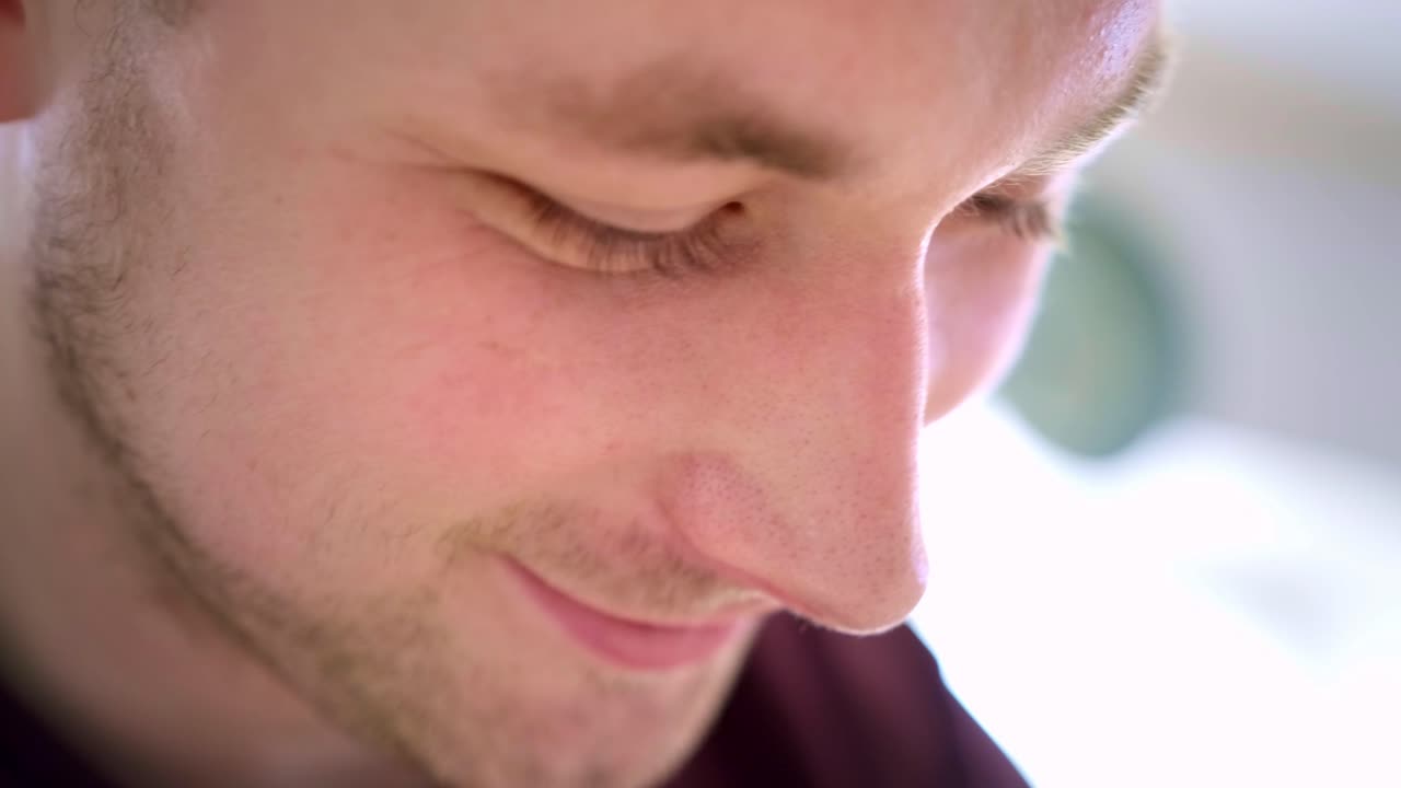 Intimate Close-Up Shots of a Thoughtful Individual Engaged in Reflection, Capturing a Moment of Contemplation and Serenity, Evoking Emotions and Deep Thoughts