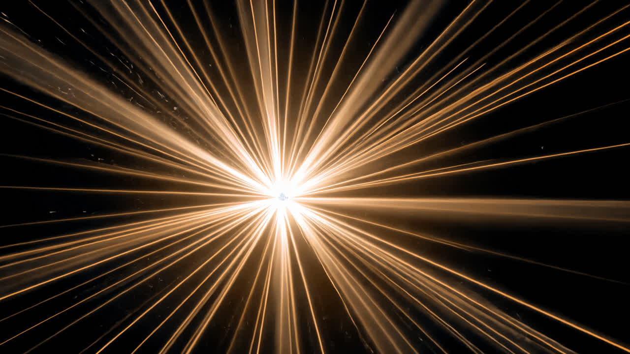 Starburst light effect animated overlay, transparent 4K video, alpha channel, ProRes 4444