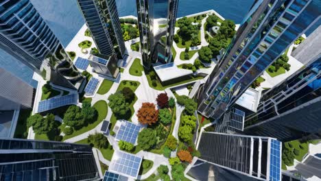 floating futuristic city