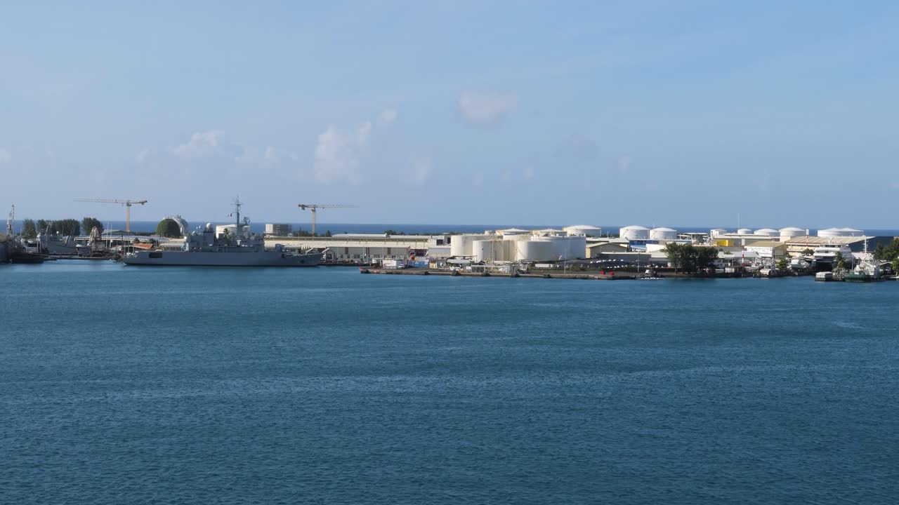 Port of Papeete,Tahiti, French Polynesia.