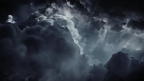 4k tormenta oscura, nubes de lluvia ominosas