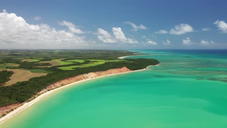 Beach-drone-video-of-broken-car-in-Alagoas,-Brazil