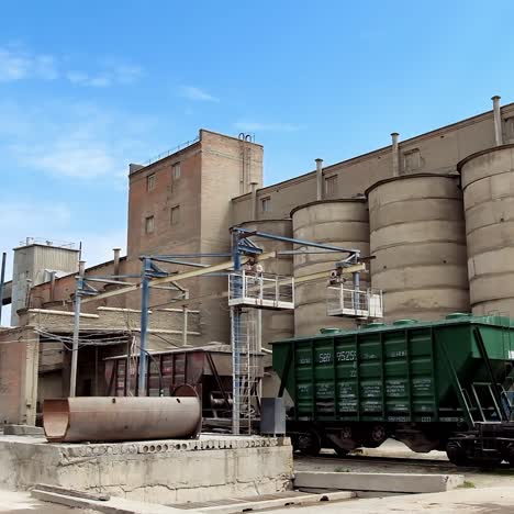 work site industrial background