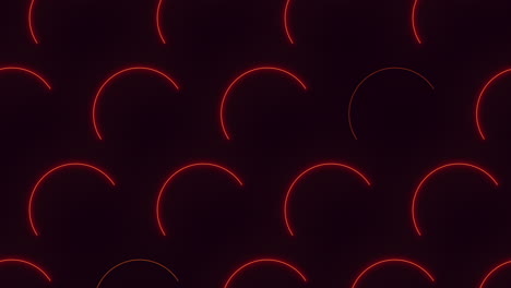 las curvas de luz de neón vibrantes iluminan un patrón de fondo oscuro