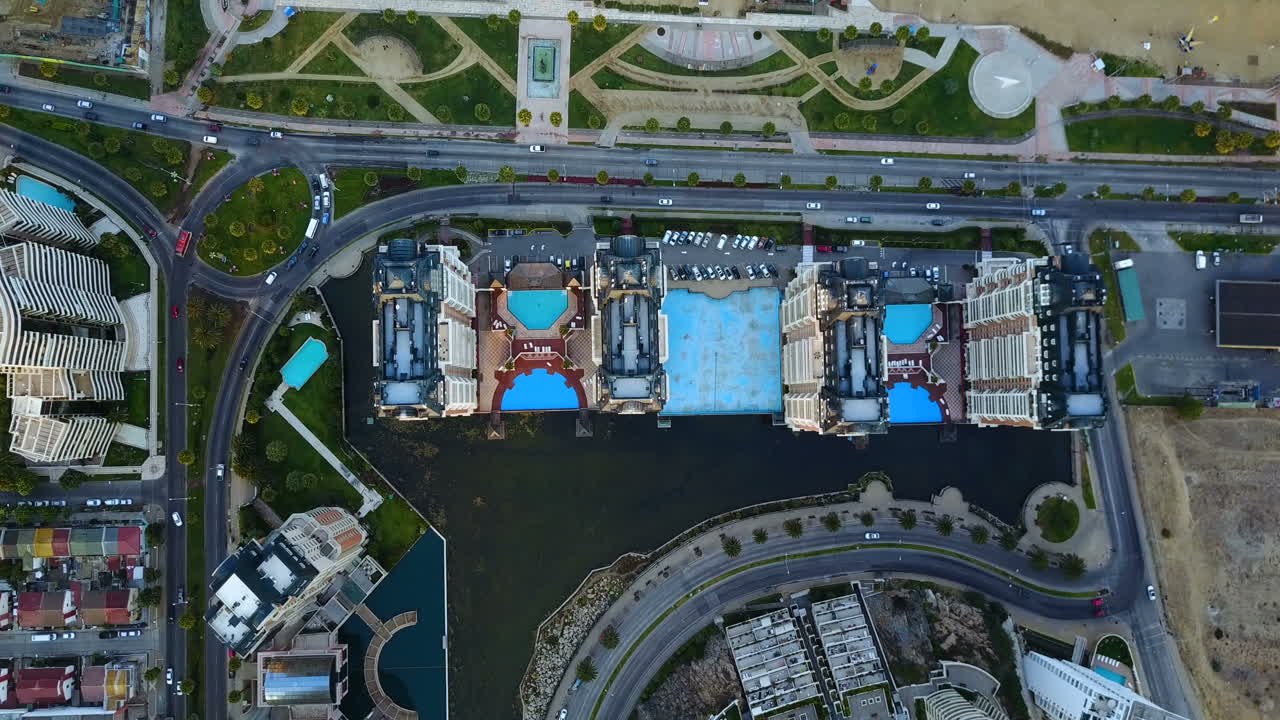 칠레의 발파라이소에서 평면도의 무인 항공기