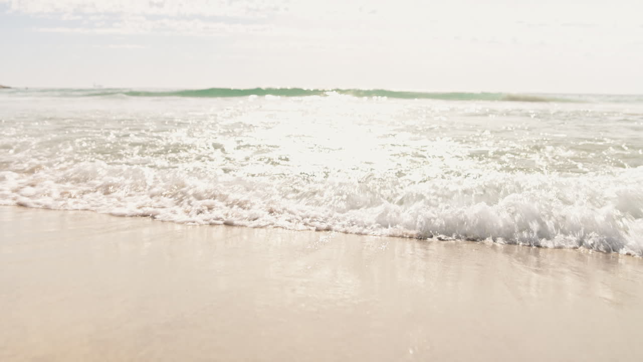 해변, 파도 및 야외 풍경의 모래