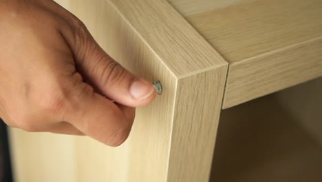 Assembling a Wood Cabinet Corner Joint