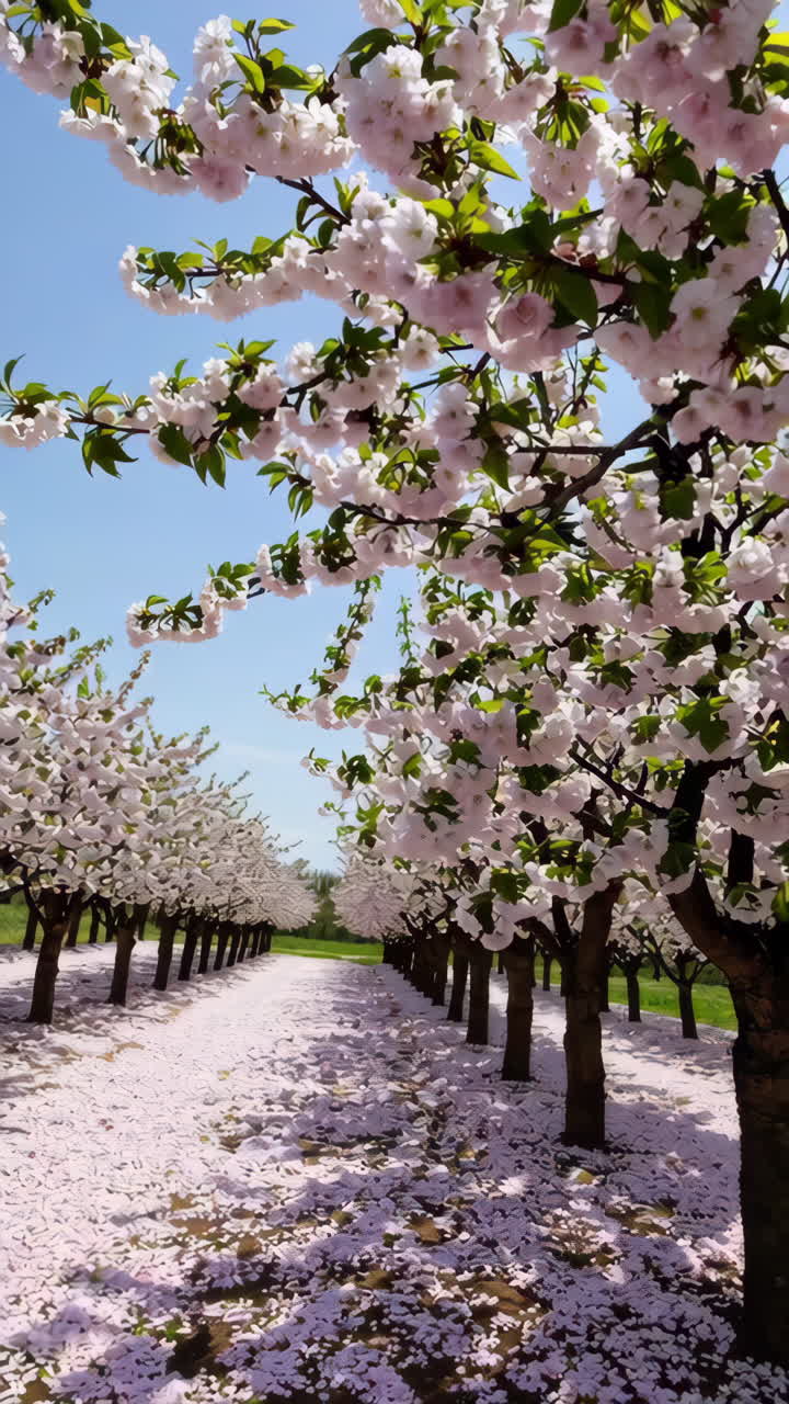 Beautiful Cherry Blossom Trees in Spring