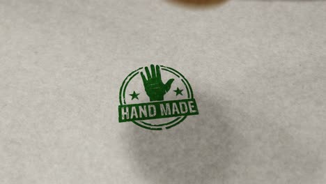 hand made symbol stamp and stamping loop animation