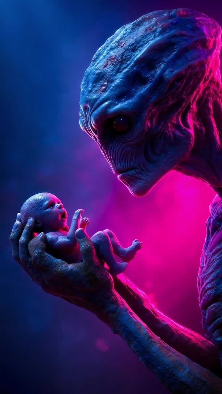Un uomo che tiene un bambino tra le mani