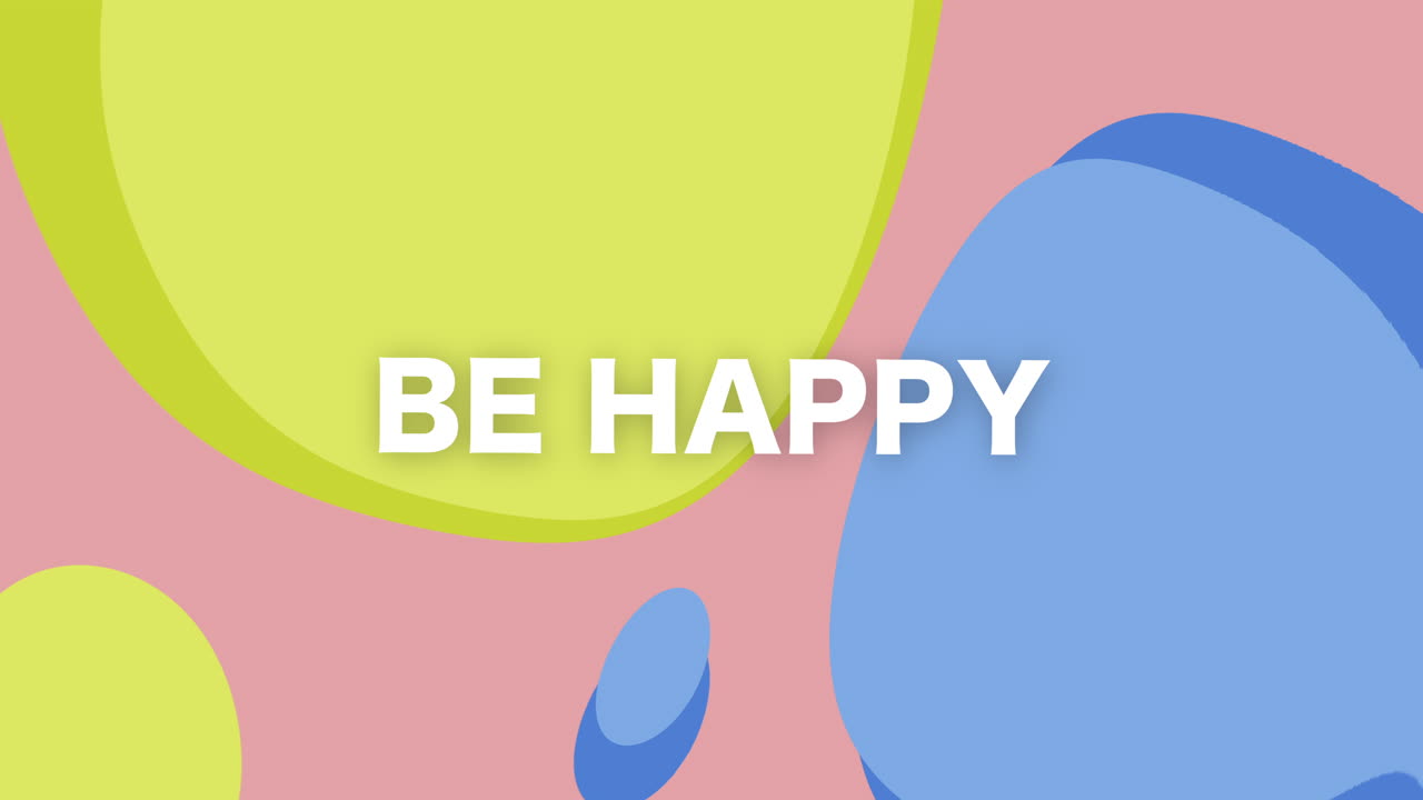 Motivation to be happy graphic lifestyle motion design vibrant environment positive energy