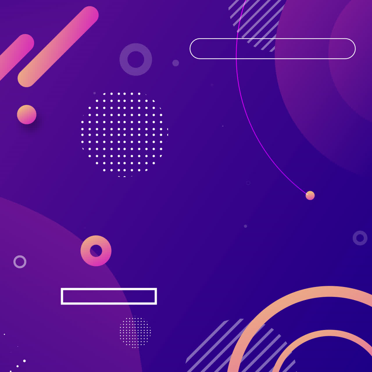Vibrant Abstract Background with Geometric Shapes and Gradient Colors