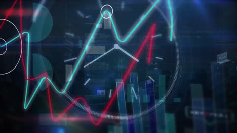 Animación-Del-Procesamiento-De-Datos-Sobre-El-Reloj