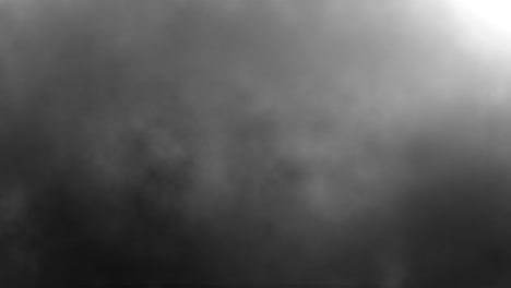 soft fog, smog, smoke, cloud on dark backdrop. 4k 3d seamless looping realistic dramatic atmosphere gray smoke on black background. abstract haze cloud. animation mist environment effect.