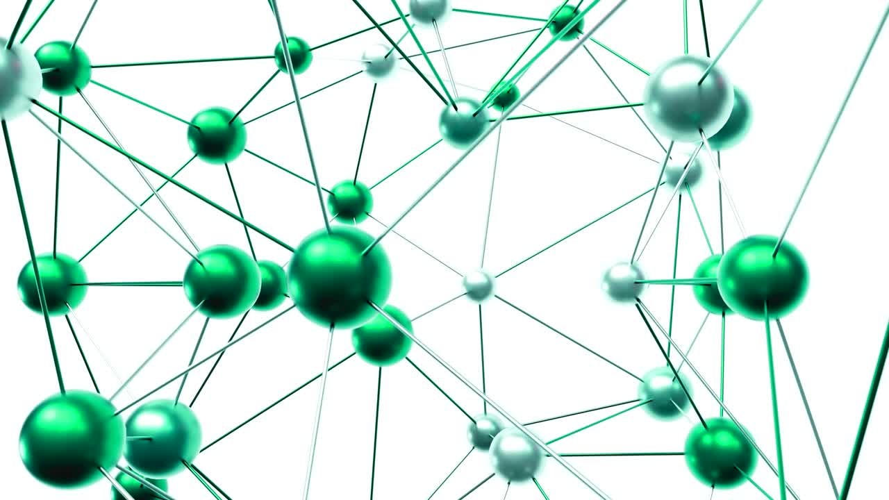 estructura molecular futurista de 4k.