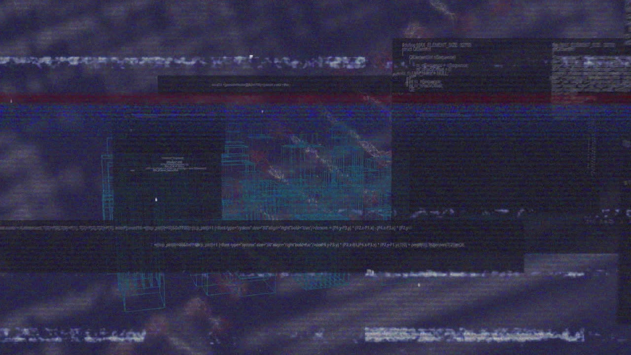 animación del procesamiento de datos sobre la interferencia