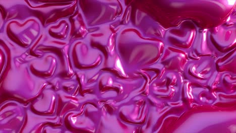 shiny pink hearts background