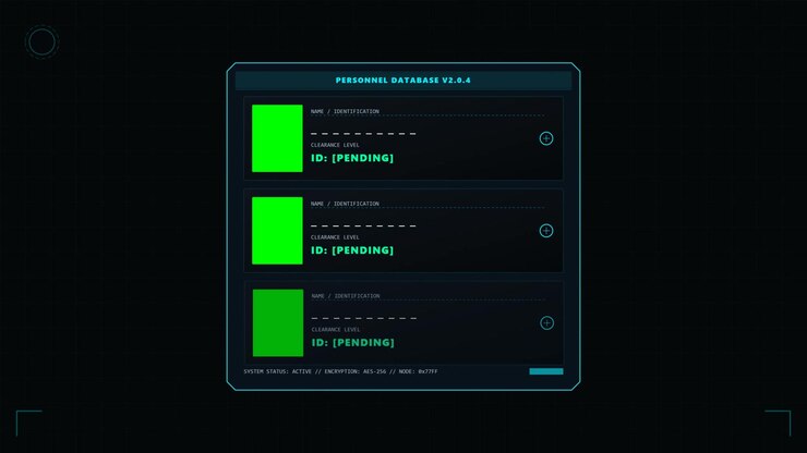 Digital Personnel Database Interface Loading Data