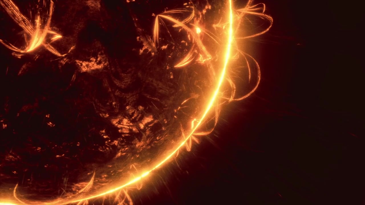 Anelli radiosi di energia cosmica circondano strettamente una sfera scintillante