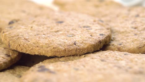 delicious homemade baked oatmeal cookies with raisins