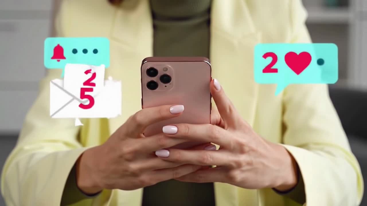 Woman in Yellow Blazer Holding Rose Gold Smartphone