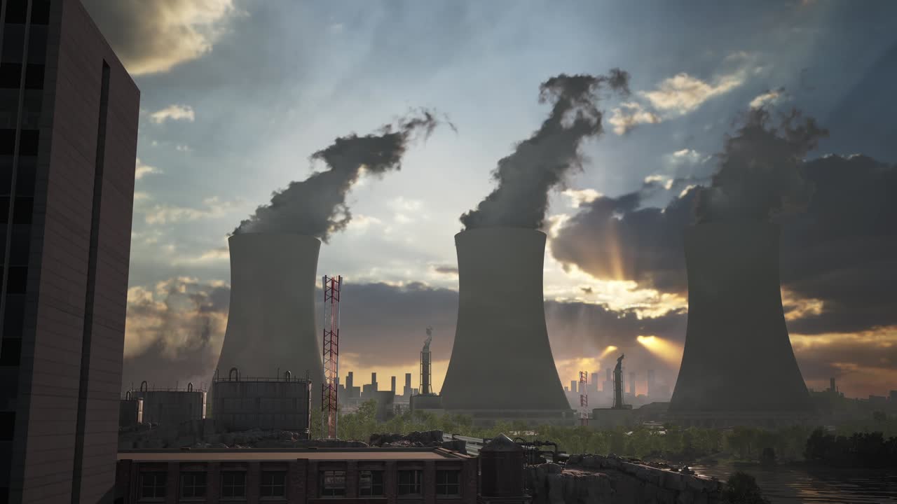 Village Near Nuclear Power Plant