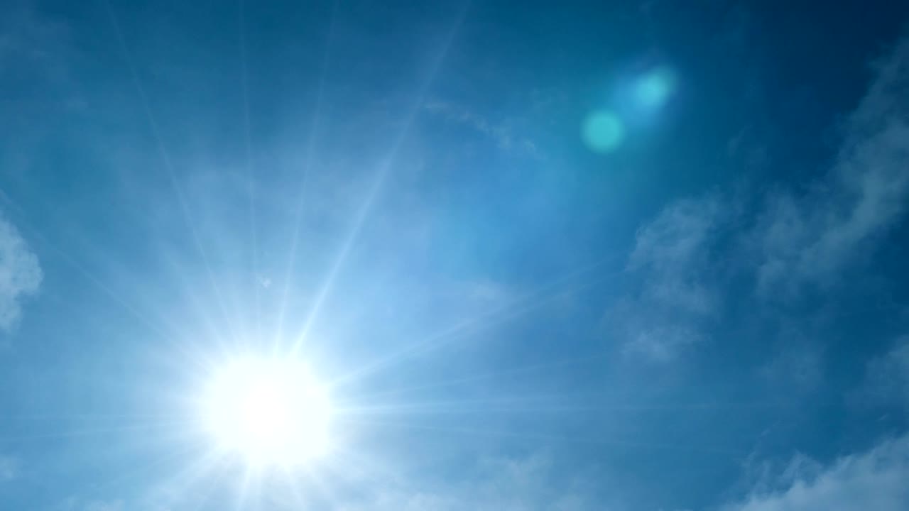 다양한 수준의 구름의 동시 이동, 시간 지연, 비디오 루프