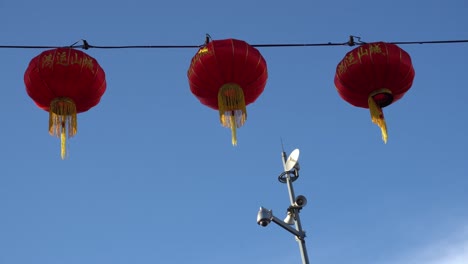 red lantern with cctv.