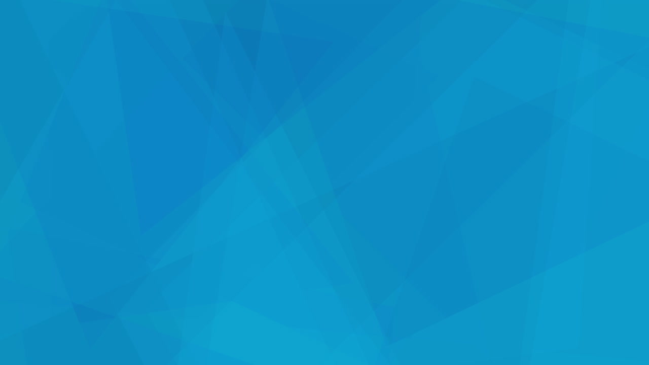 fondo azul abstracto con triángulos giratorios y otras formas - animación de fondo moderna y futurista