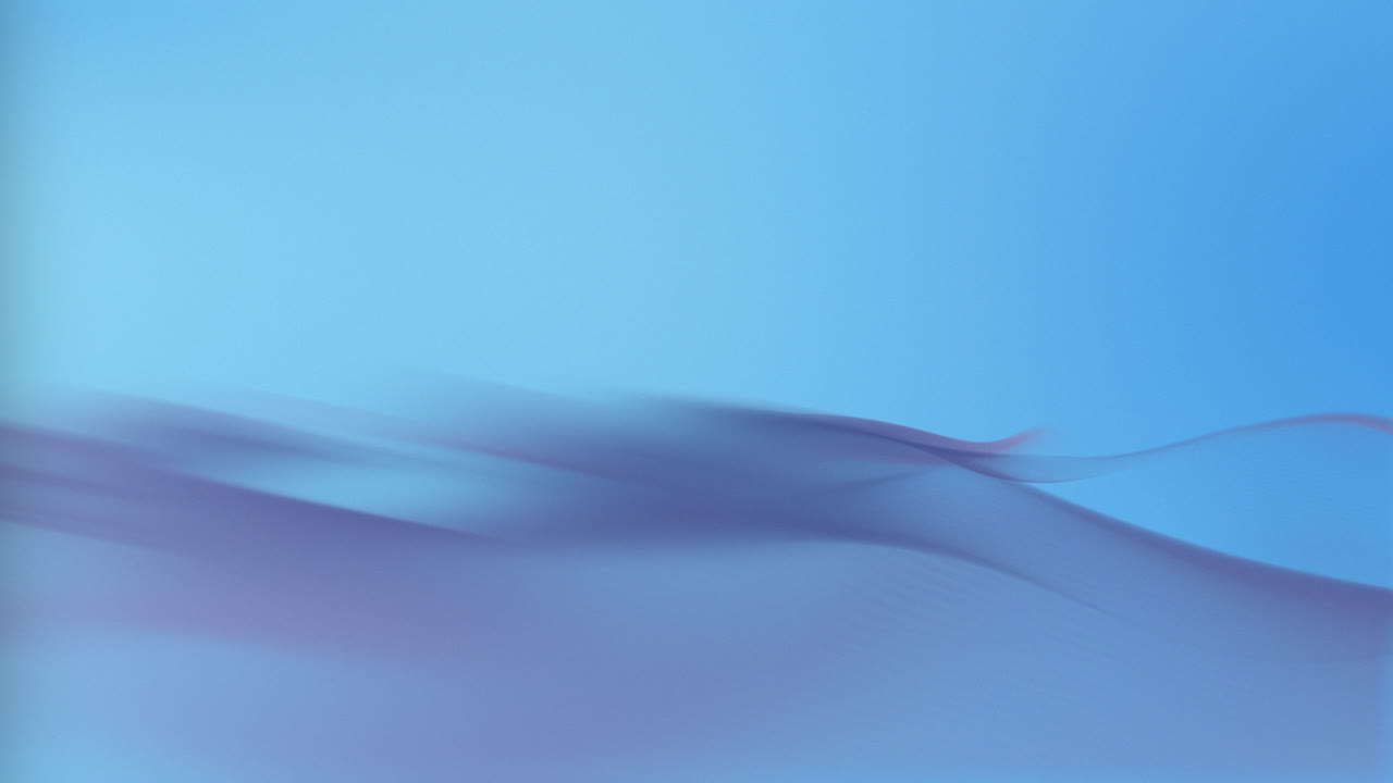 Fondo abstracto en bucle de flujo de ondas azules brillantes.