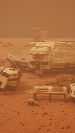 la base futurista de marte
