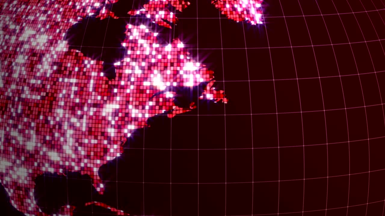 animación de bola de discoteca de la tierra, renderización, fondo, bucle