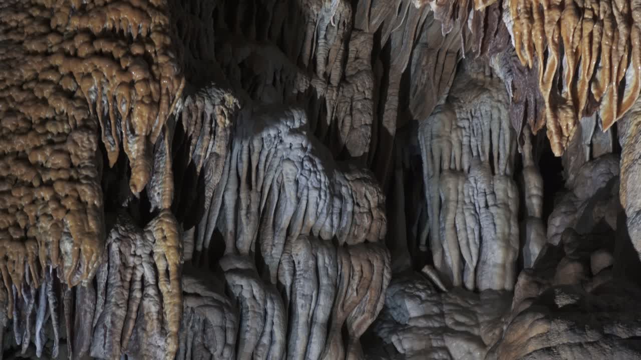 Demanovska Cave Of Liberty In Low Tatras Slovakia With Stalactites Stalagmites And Underground Waterfall Lake Most Visited Cave In Slovakia Natural Limestone Formations Captured In Cinematic 4K