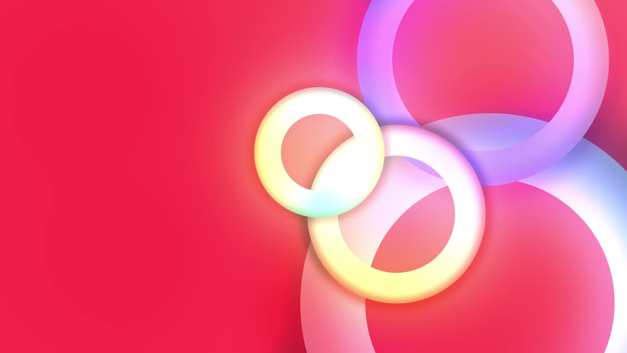 un anillo de luz que flota mientras gira. fondo de bucle de gradiente abstracto