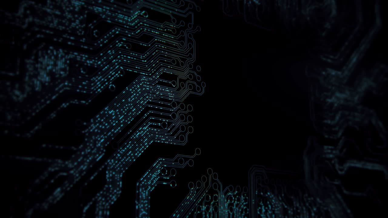 Abstract circuit board animation.