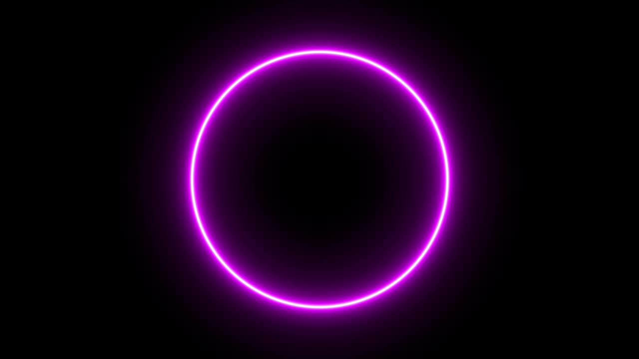 anillo rosado brillante animación eléctrica gráficos de movimiento