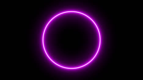 anillo rosado brillante animación eléctrica gráficos de movimiento