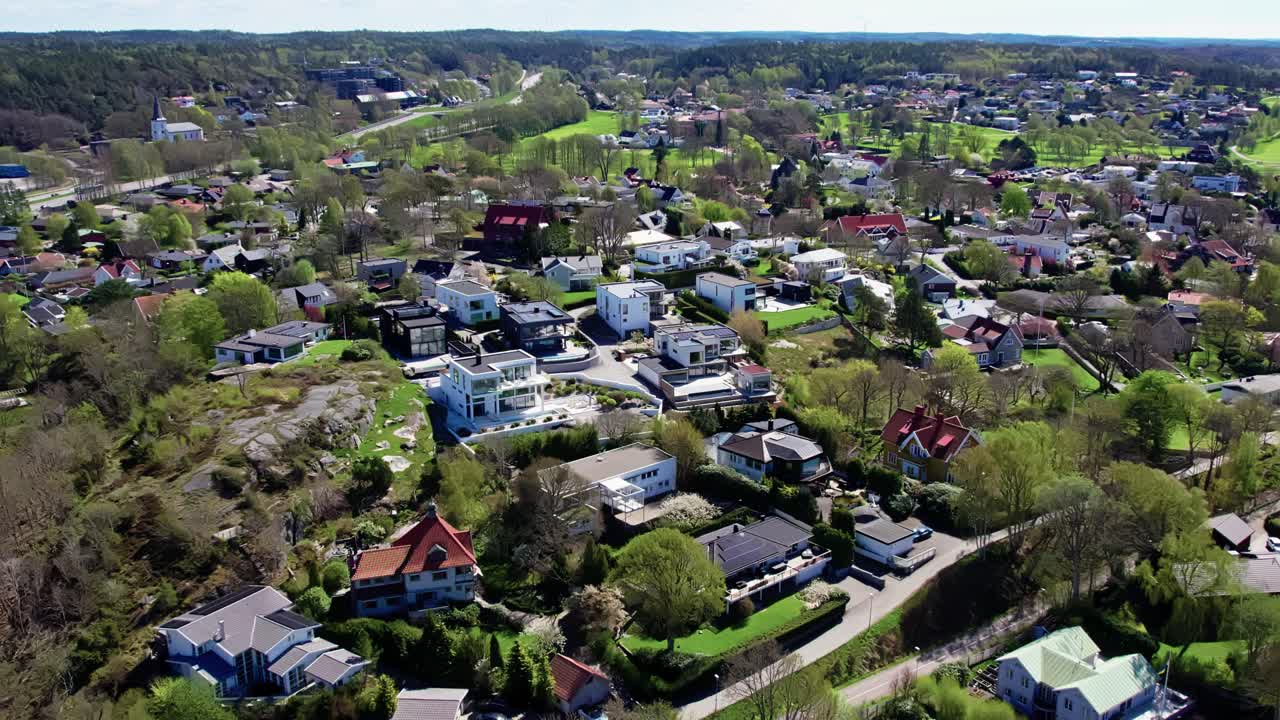 An Upperclass Residential Neighbourhood Near The Coast In Askim, South Of Gothenburg, Sweden