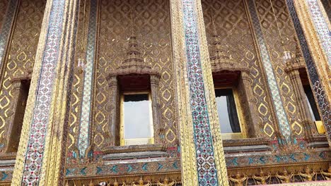 intricate temple facade with ornate decorations