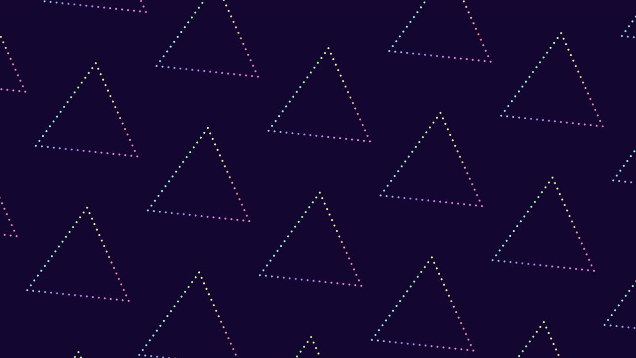 보라색, 파란색, 색 의 삼각형 의 다채로운 기하학적 패턴