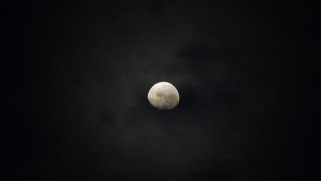 moon in the sky with clouds.