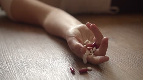 the woman committing suicide by overdosing on medication