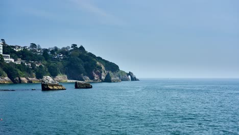 Torquay-Timelapse,-Eine-Küstenstadt-In-Torbay-Im-Englischen-Riveria-Resort