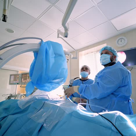 medical team doing critical operation