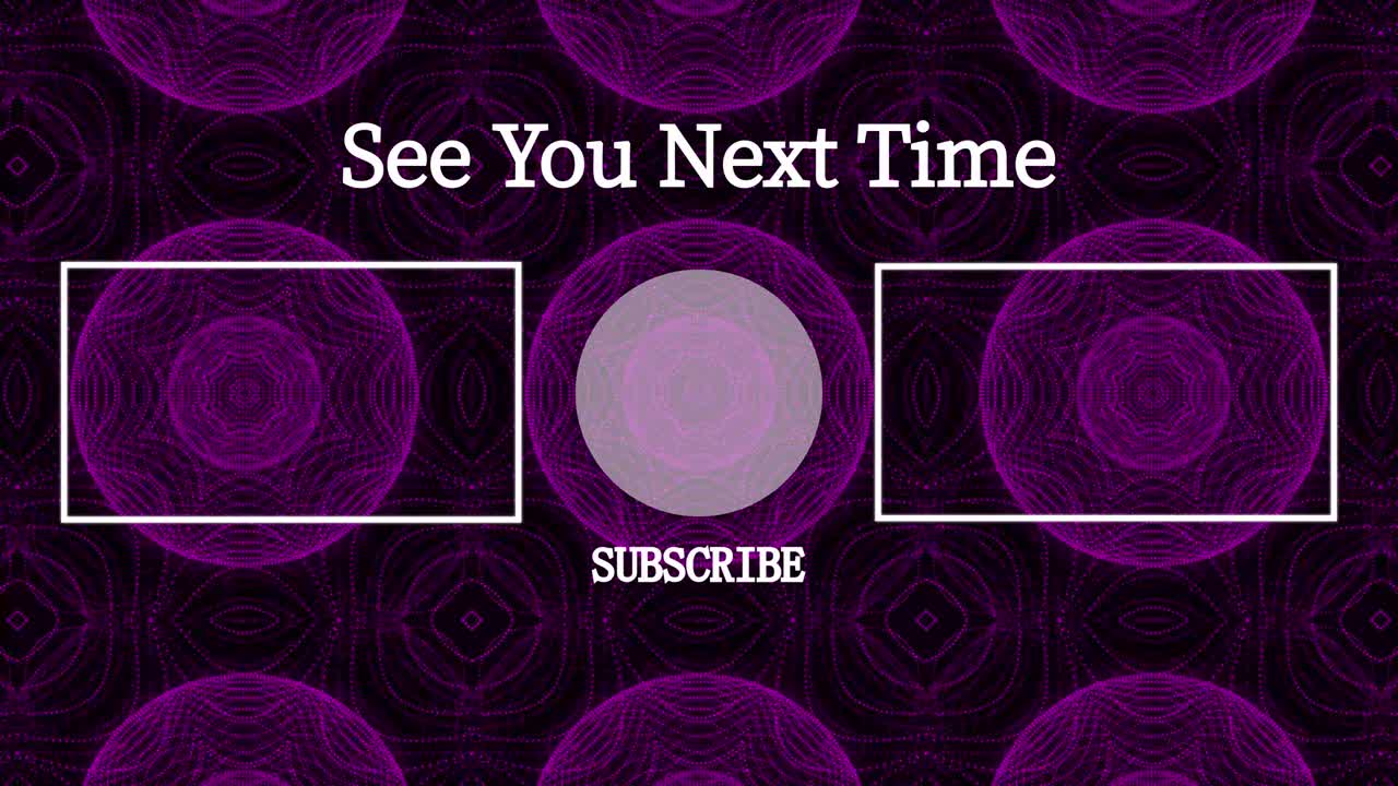 patrón de caleidoscopio tarjeta de finalización pantalla de finalización gráficos de movimiento