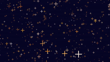 Stargazing-a-celestial-cross-of-white-and-yellow-stars-on-a-black-background