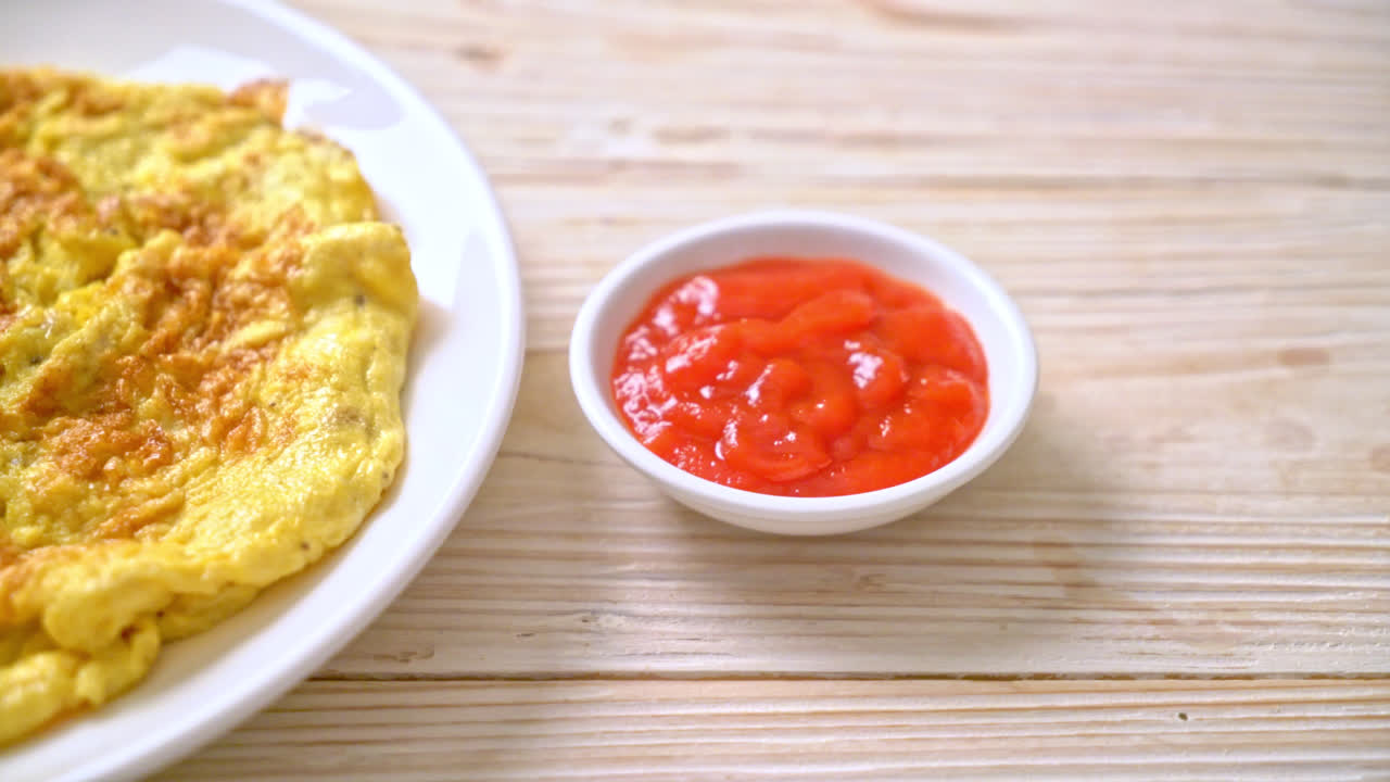 tortilla o tortilla con ketchup