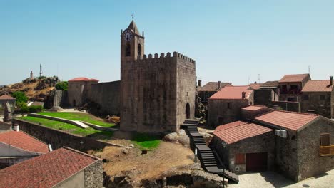 aerial view of penamacor castle, guarda district, portugal